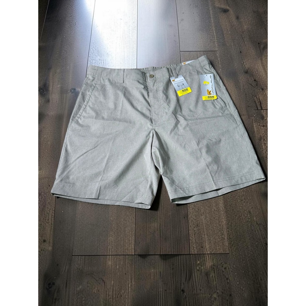 Nicklaus Golf Shorts Mens 38 Gray Active Waistband Moisture Wicking Stretch NWT.